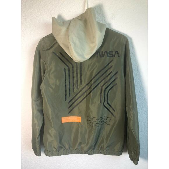 NASA Hybrid Apparel JEM Youth Kids Size XL Lightweight Humankind Windbreaker - Picture 2 of 9